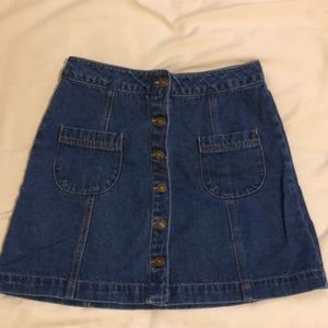 Denim mini skirt